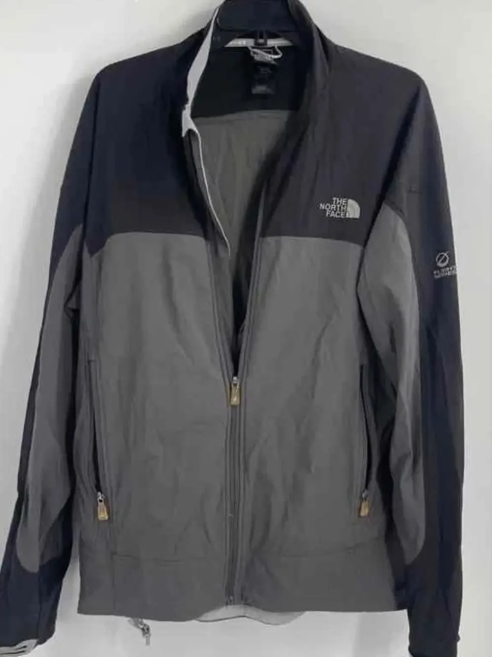 The North Face Flight Series Mens Gray Black Full Zip Windbreaker Jacket Size XL